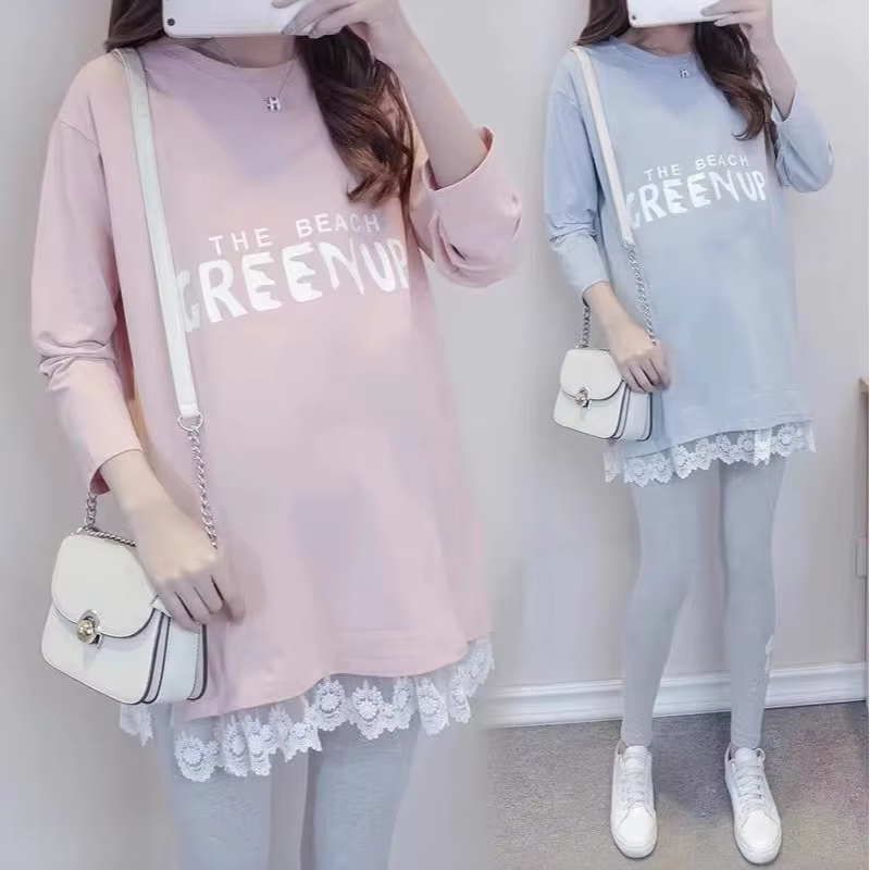 Camisetas premamá manga corta para embarazo y lactancia