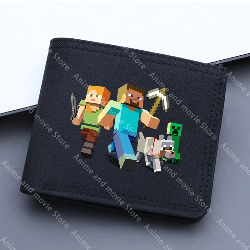 Carteras para hombre adulto, billeteras plegables de cuero con letras de dibujos animados, tarjetero portátil de Anime, monedero, monederos, regalo de cumpleaños y Navidad