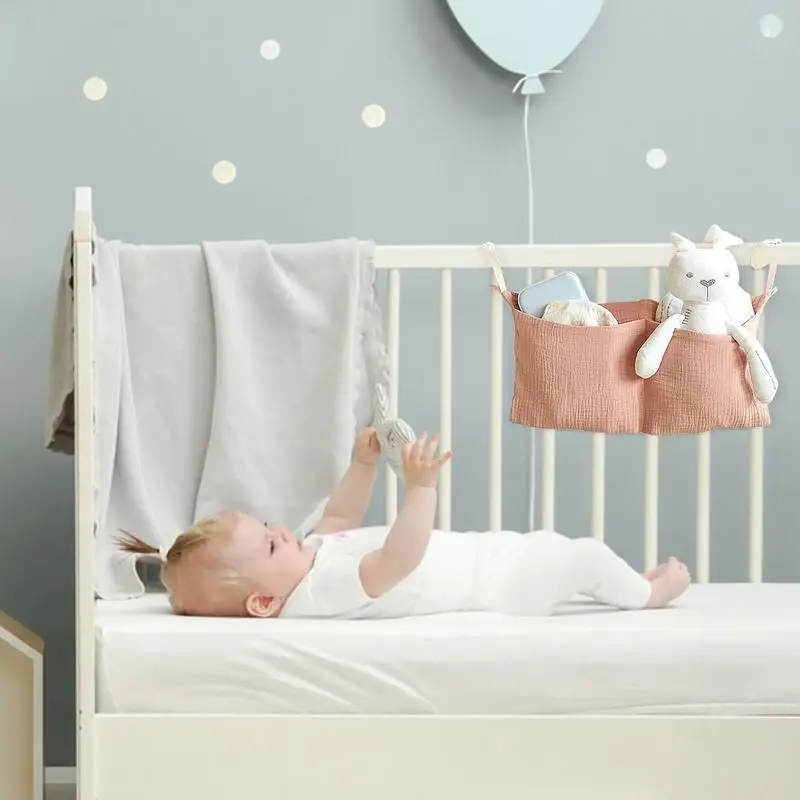 Bolsillos para cama, almacenamiento para cabecera de cama, almacenamiento para guardería, 2 bolsillos, bolsa para cabecera que ahorra espacio, accesorio Caddy para dormitorio, entrada, oficina y dormitorio - imagen 2