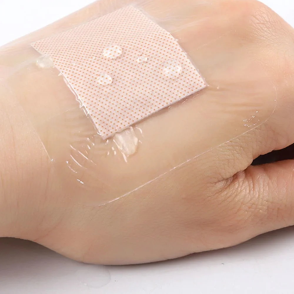 20/30 Uds cinta de fijación vendaje PU baño impermeable adhesivo vendaje cintas supervivencia tirita