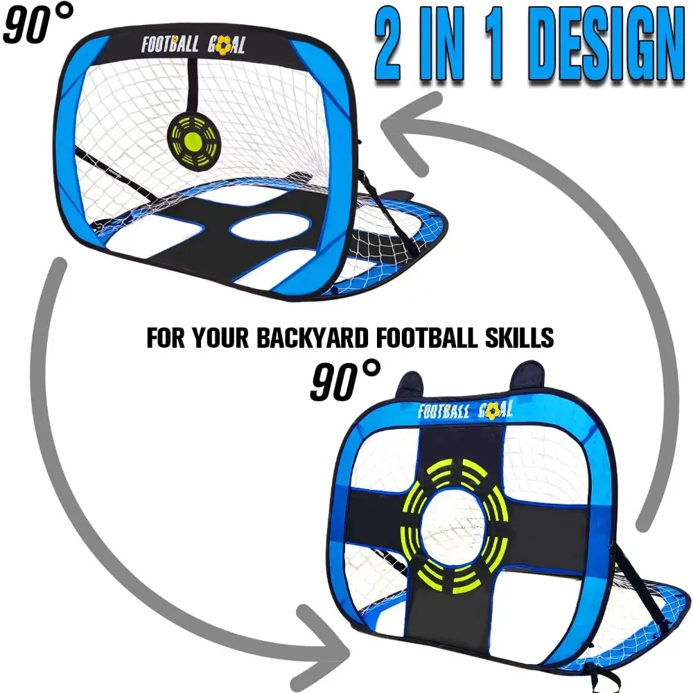 Portería fútbol portátil plegable para jardín y playa