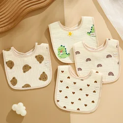 Babero impermeable de algodón para bebé con estampado exclusivo
