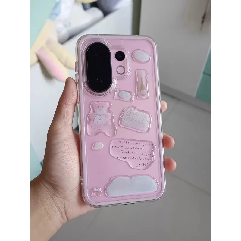 Pegatinas de reloj oso coreano 3D gelatina para decorar fundas móvil - imagen 2