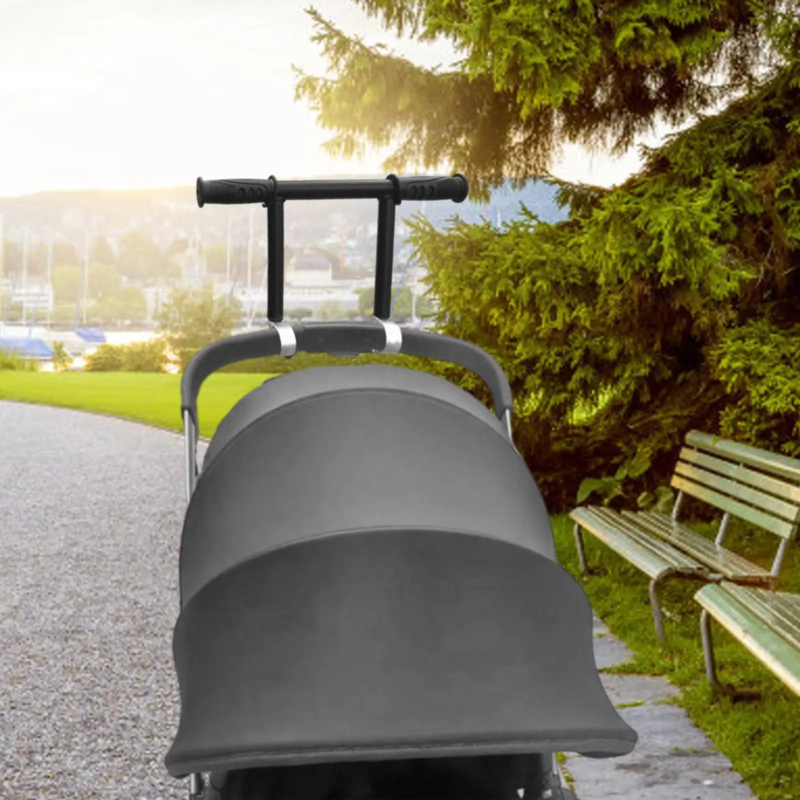 Extensor de manija de cochecito Extensión de manillar ergonómica cómoda universal - imagen 3