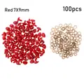 100pcs Red-7X9MM