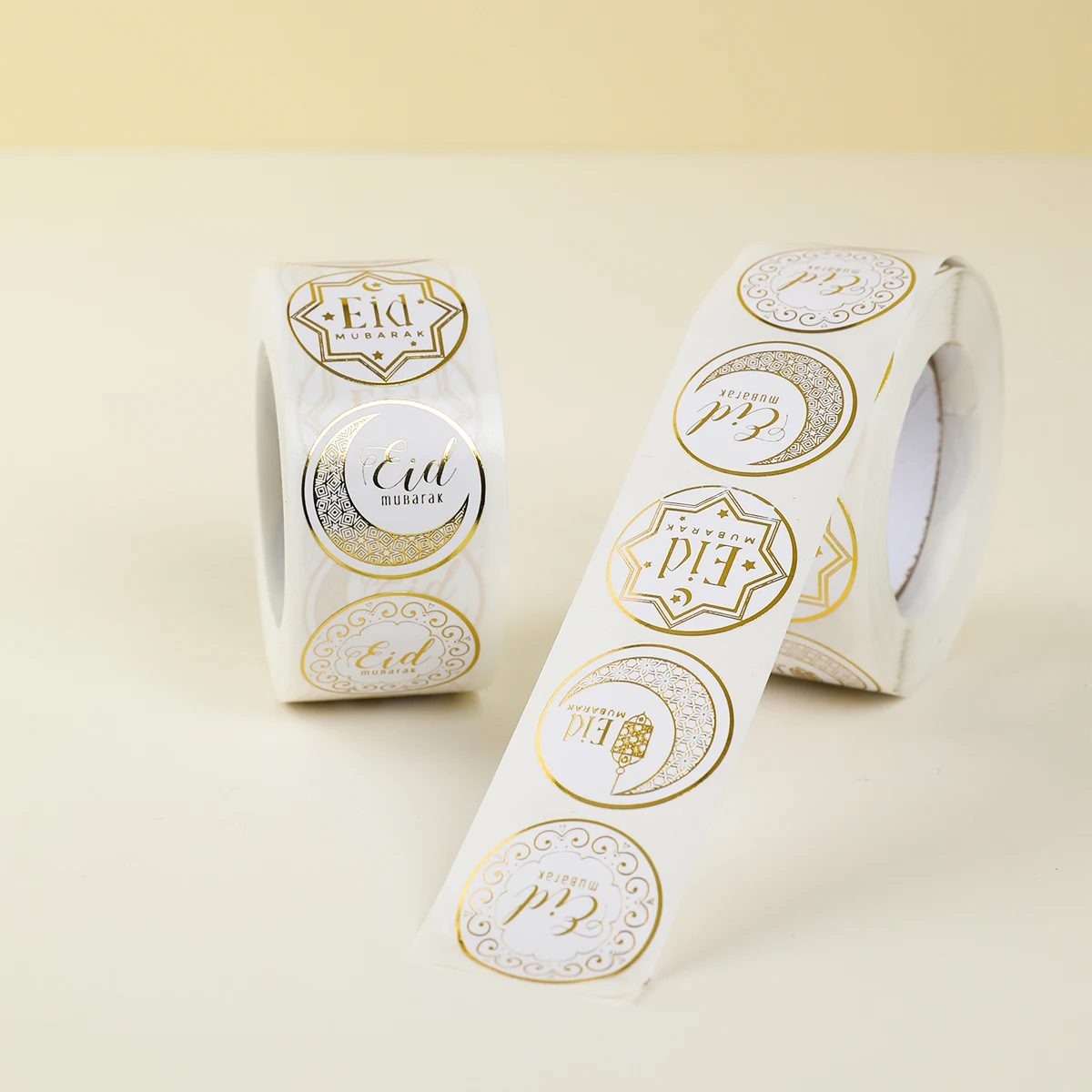 500 Uds. Pegatinas EID Mubarak 2025 Ramadán Kareem regalos embalaje sello pegatinas Islam musulmán Festival decoración de fiesta etiquetas de regalo EID - imagen 5