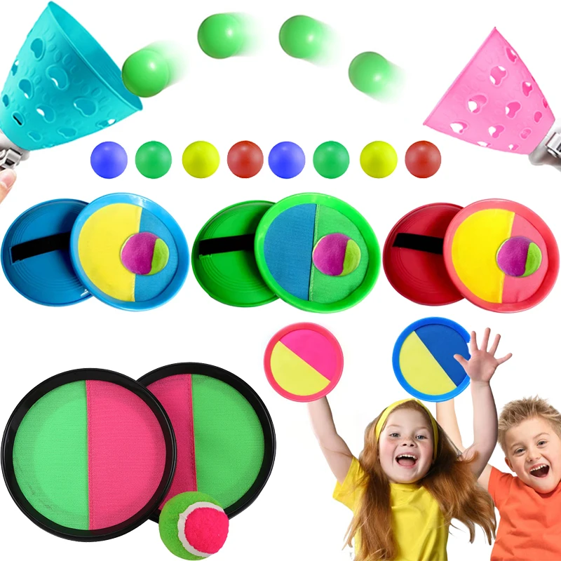 Pelotas adhesivas para lanzar y atrapar – Juego de playa para niños