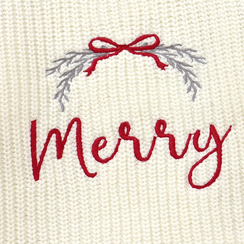Suéteres de Navidad para bebé, ropa de invierno con cuello redondo, manga larga, jerséis tejidos para recién nacidos, jerséis para niños y niñas, prendas de punto infantiles de 1 a 3 años - imagen 4