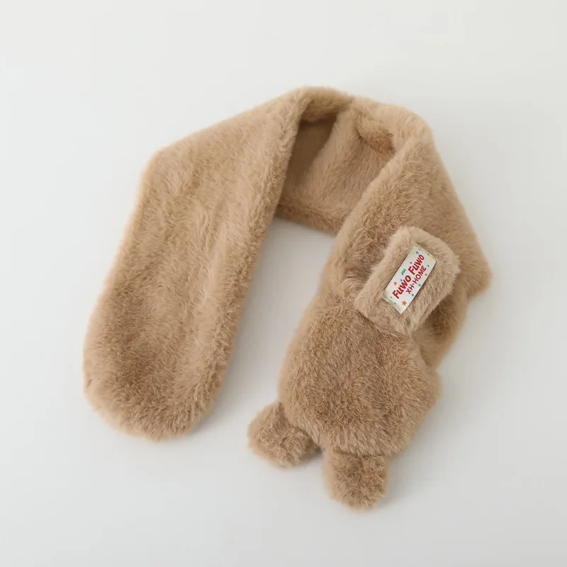 Conjunto de gorro de cazador de osos para bebé de invierno: linda combinación de gorro y bufanda con orejeras, calentador de cuello suave y cálido a prueba de frío para niños pequeños. - imagen 2