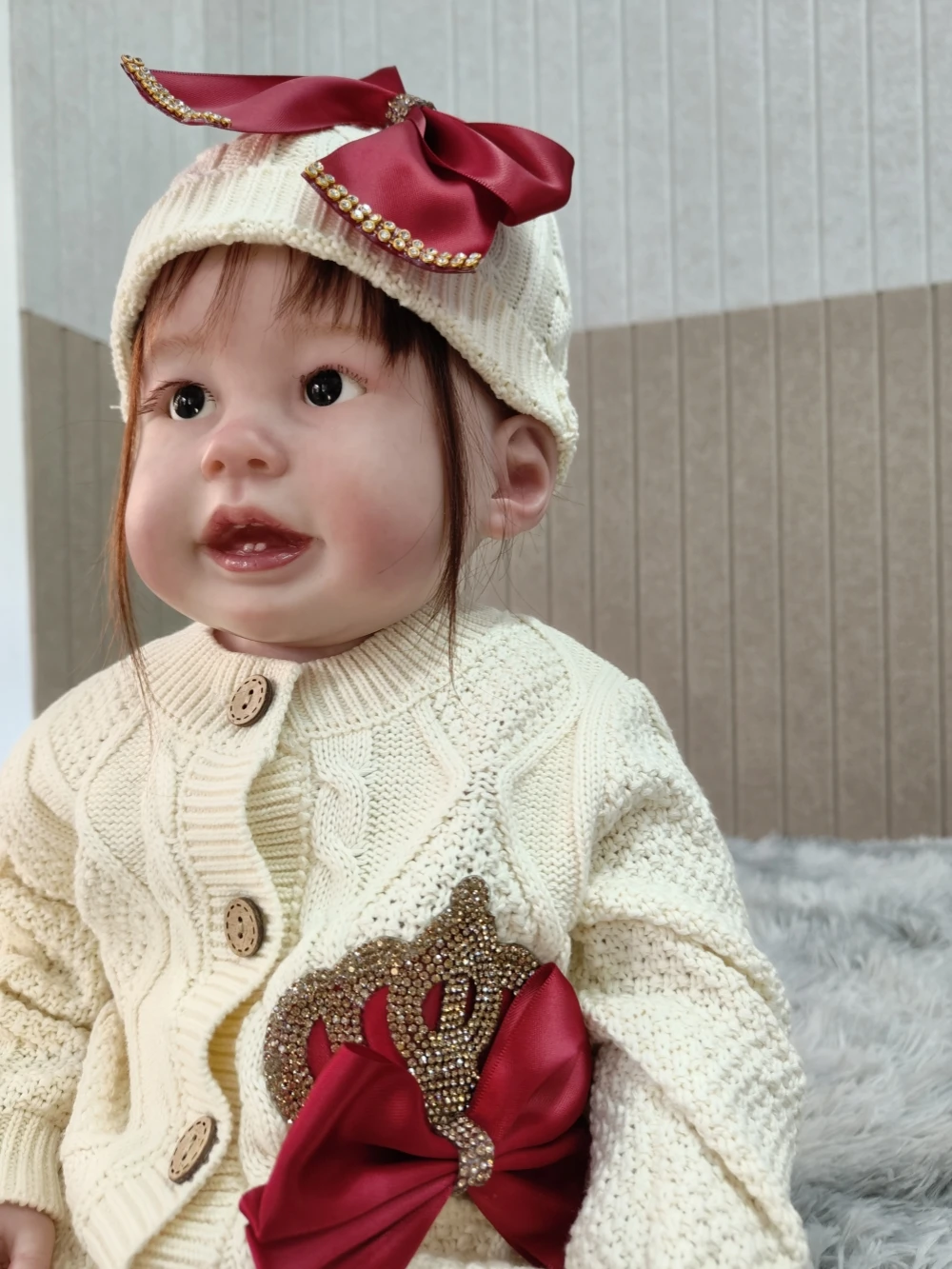 Traje de capa rosa para niña recién nacida, bordado dorado personalizado, nombre de costura, regalo personalizado, traje de Parajam para guardería en casa de bienvenida - imagen 2