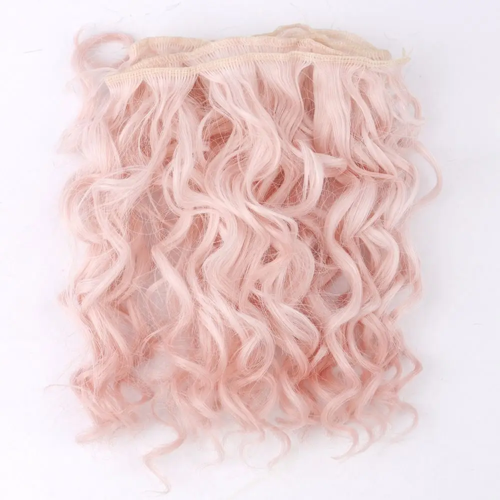 Pelo para muñecas rizado sintético termorresistente