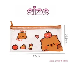 Estuche infantil transparente con dibujos animados