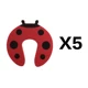 red 5pcs