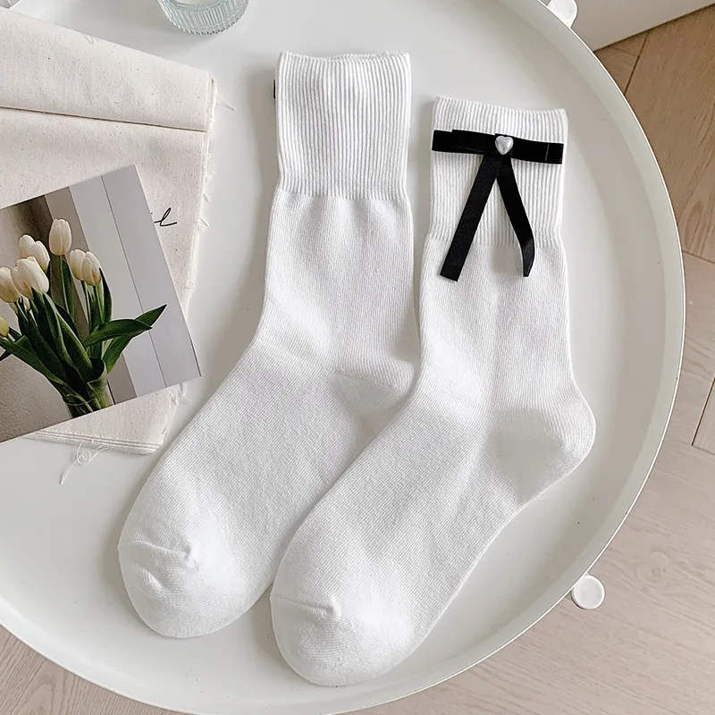 White and Black Bow
