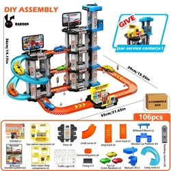 Set juguete pista garaje educativo con ascensor y rampa para ninos