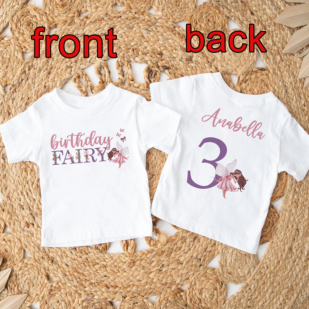 Camiseta personalizada de hadas para niña – Fiesta de cumpleaños - imagen 4