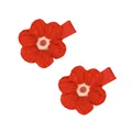 2pcs red hairpins