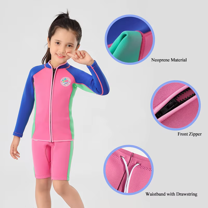 Traje de neopreno infantil muy elástico para surf y natación
