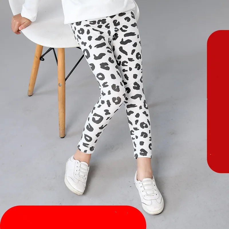 Leggings para niñas de 2 a 9 años, ropa de viaje al aire libre para niños, pantalones pitillo, mallas ajustadas florales informales largas, pantalones para niños adolescentes - imagen 2