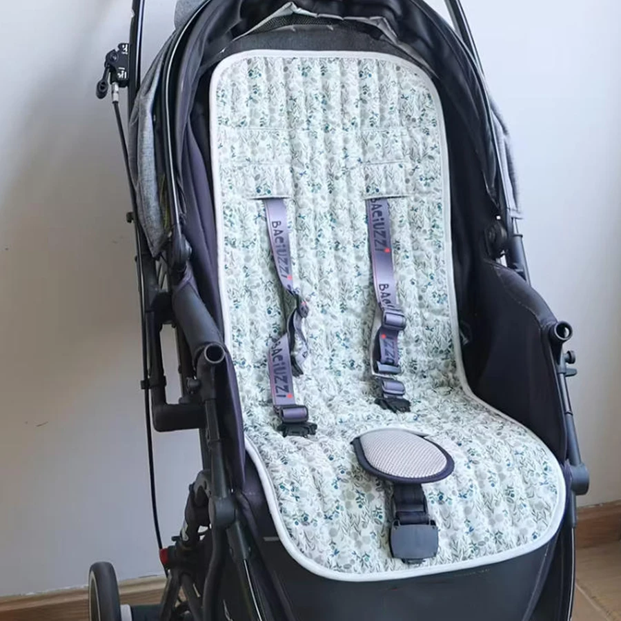 Nuevo cojín de cochecito fino estampado para cochecitos de niños, almohadilla Universal transpirable para todas las estaciones, lavable a máquina