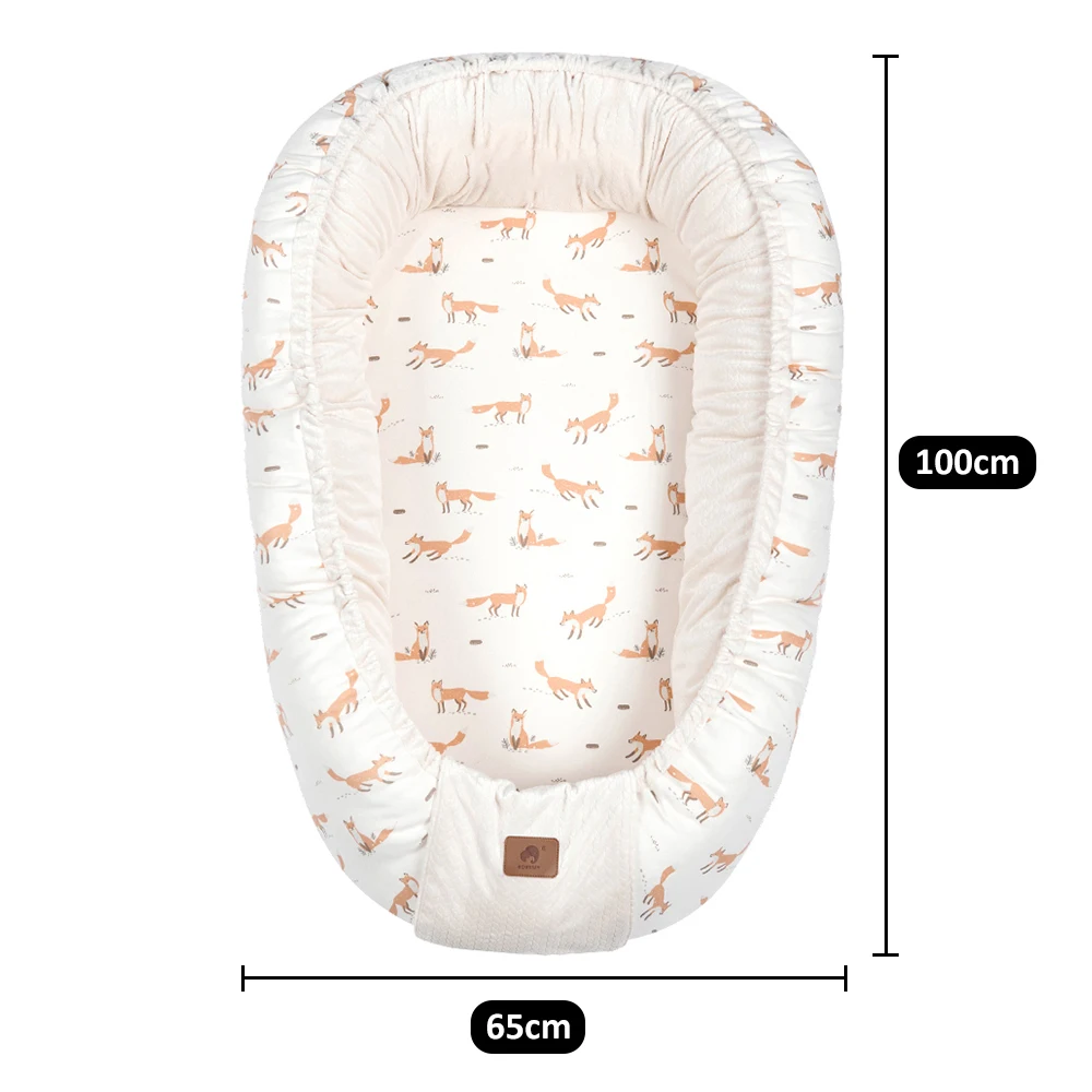 Nidos para bebé recién nacido, cuna portátil de 65x100Cm 0 a 36 meses, Moisés niños y niñas, parachoques cálido invierno en - imagen 3