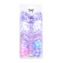 Lazos para el cabello de cinta grosgrain estampada accesorios niñas