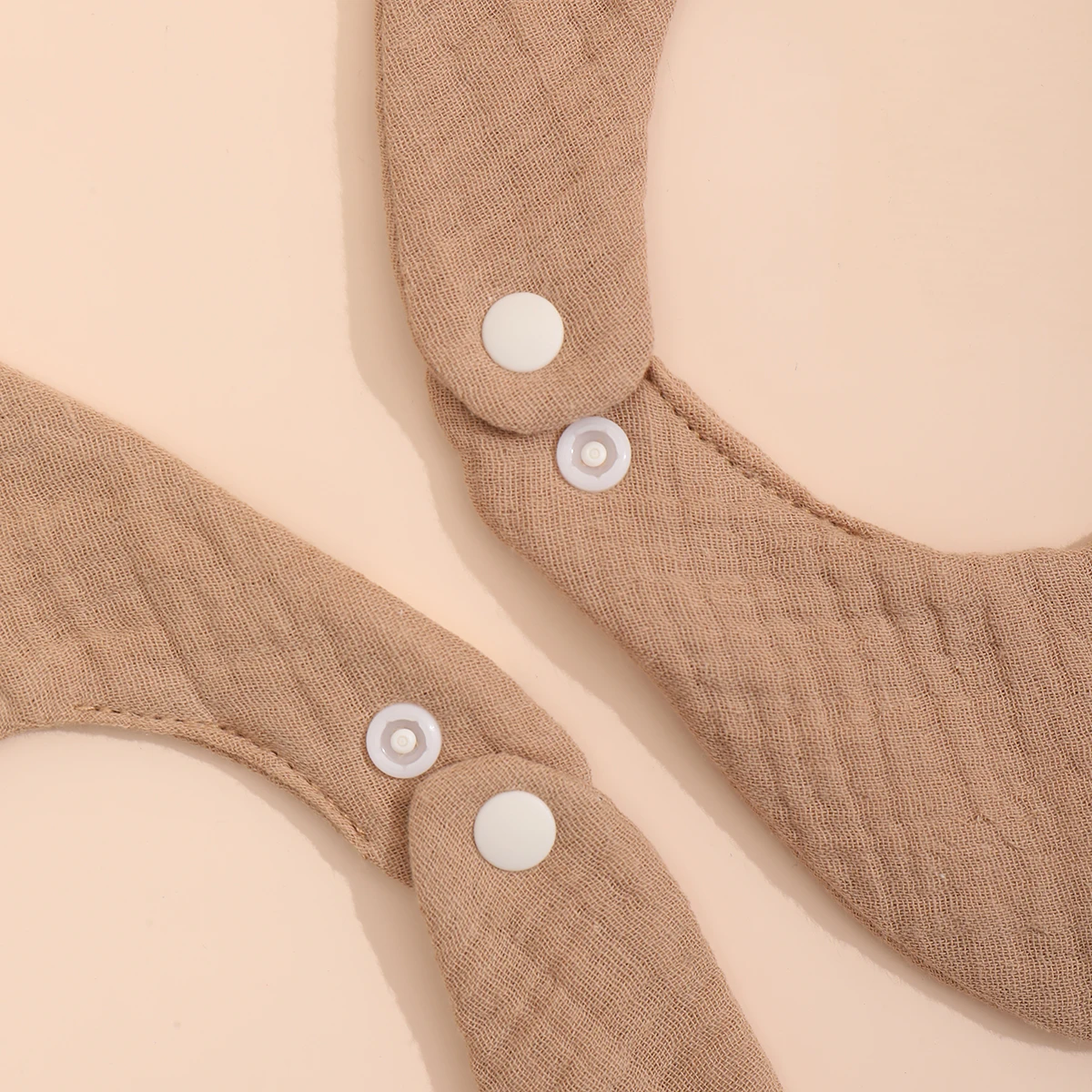 Baberos de algodón con gasa para bebé - absorbentes y suaves - imagen 3