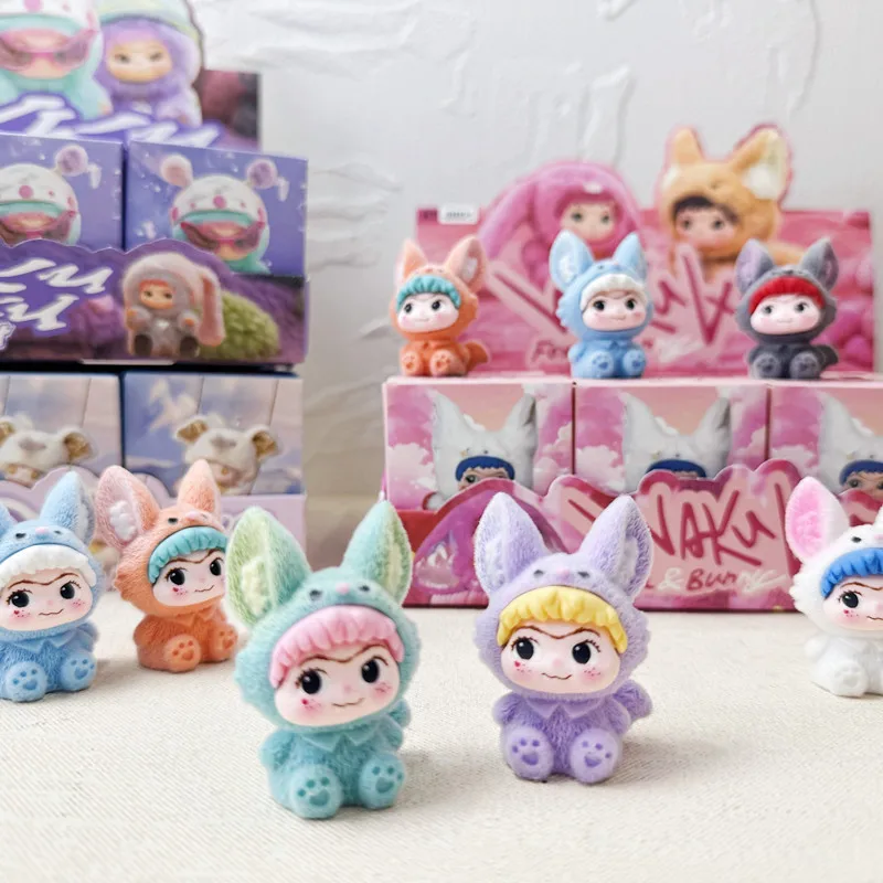 12 unids/set Anime WAKUKU caja ciega personajes de dibujos animados figura muñecas de juguete para Fans niños regalo de cumpleaños de Navidad - imagen 2
