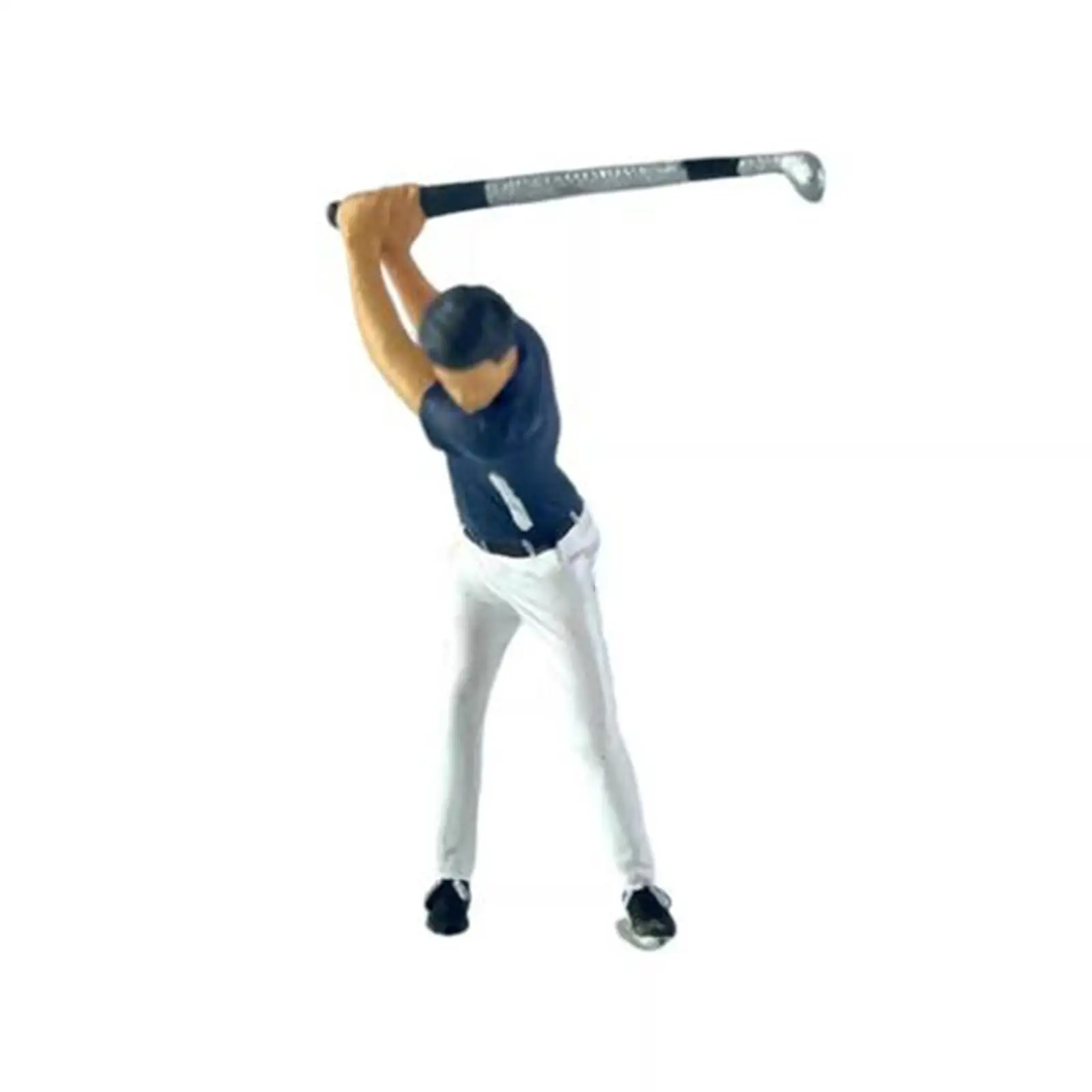4 Pieces 1:64 Hand Painted People Figures Tiny People Model Miniature Diorama Golfer Figure for Miniature Scene Ornament