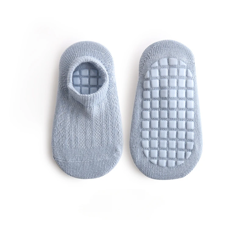 Calcetines de malla de algodón para bebé, medias finas antideslizantes, de tubo corto, de 0 a 5 años - imagen 4