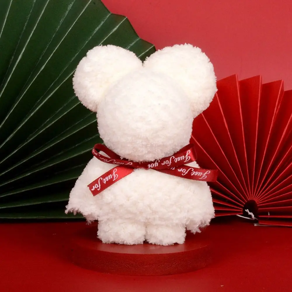 Toallas de oso de terciopelo Coral, toallita suave de 15cm para regalo de boda, toalla de mano creativa bonita para la cara