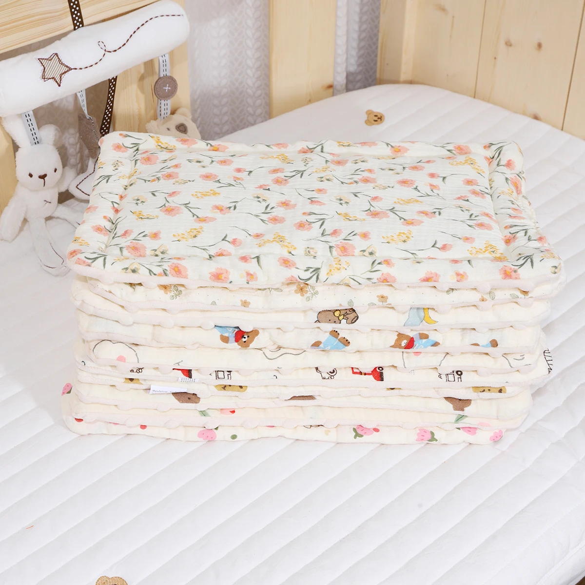 Almohada de siesta para recién nacido – Algodón transpirable que absorbe el sudor - imagen 3