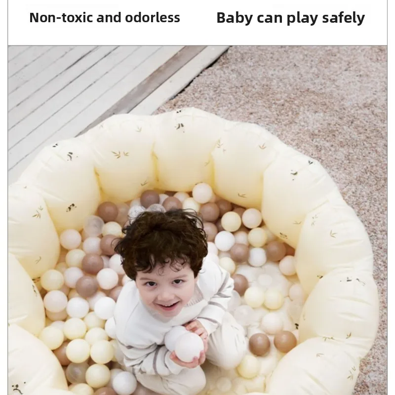 Piscina inflable de bolas oceánicas, parque infantil interior para bebés, piscina de PVC blando multiusos con diseño de seguridad, aislamiento de doble capa, no tóxica - imagen 4