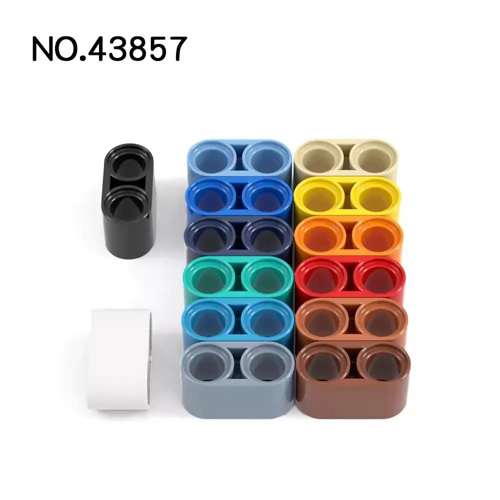 20 piezas MOC 43857 fascio de alta tecnología 1x2 espesores Liftarm mattoni compatibles blocchi fai da te particelle bambino cervello giocatto - imagen 3