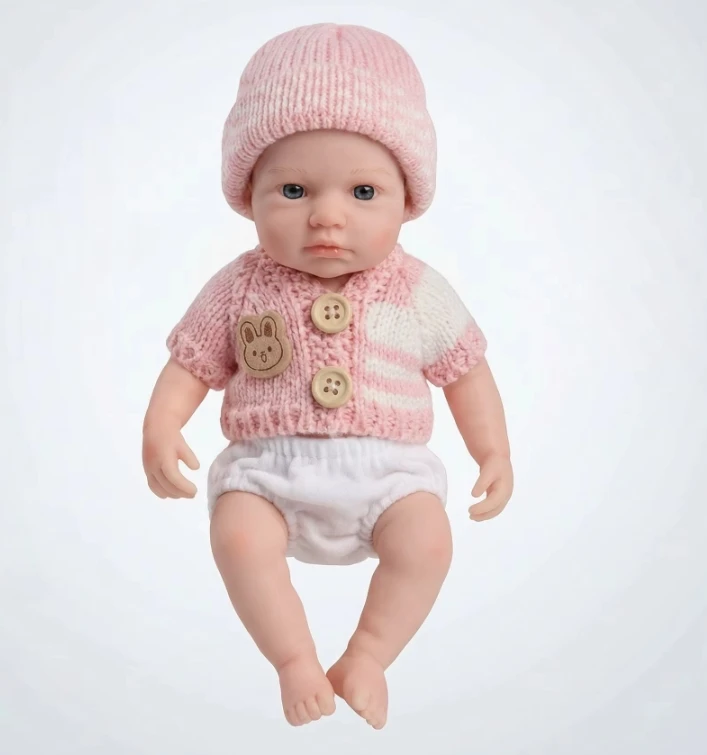 NPK Muñeca Reborn Loulou de silicona suave y realista - imagen 2