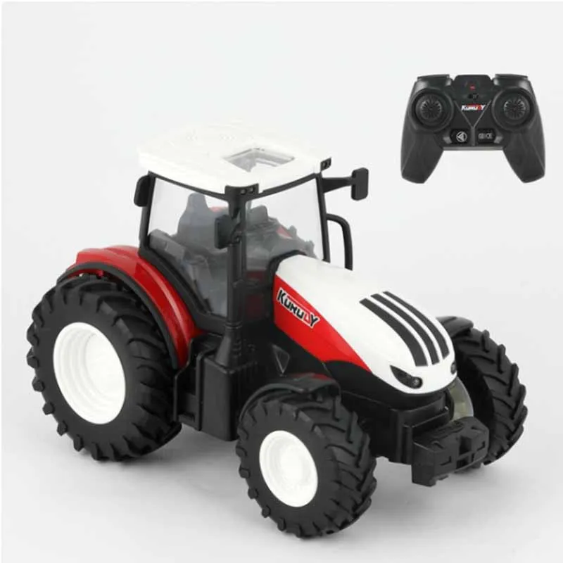 Tractor agrícola teledirigido con remolque y faro LED para niños - imagen 5