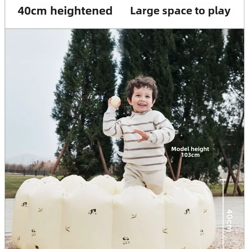 Piscina inflable de bolas oceánicas, parque infantil interior para bebés, piscina de PVC blando multiusos con diseño de seguridad, aislamiento de doble capa, no tóxica - imagen 5