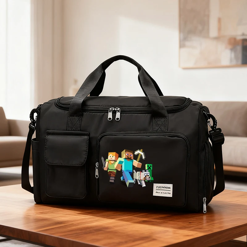 Bolsa de viaje de dibujos animados para adultos de 44CM, bolso portátil, bolsas de almacenamiento de gran capacidad, mochila de gimnasio con compartimento para zapatos, regalos bonitos