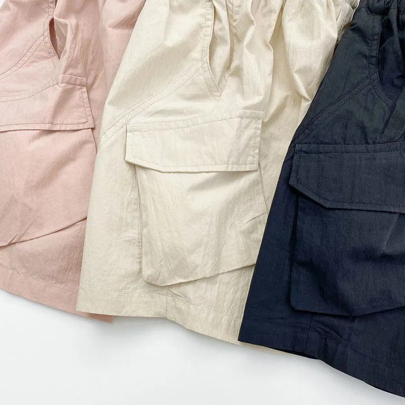 Pantalones harem de cinco cuartos para niños con cintura elástica - imagen 3
