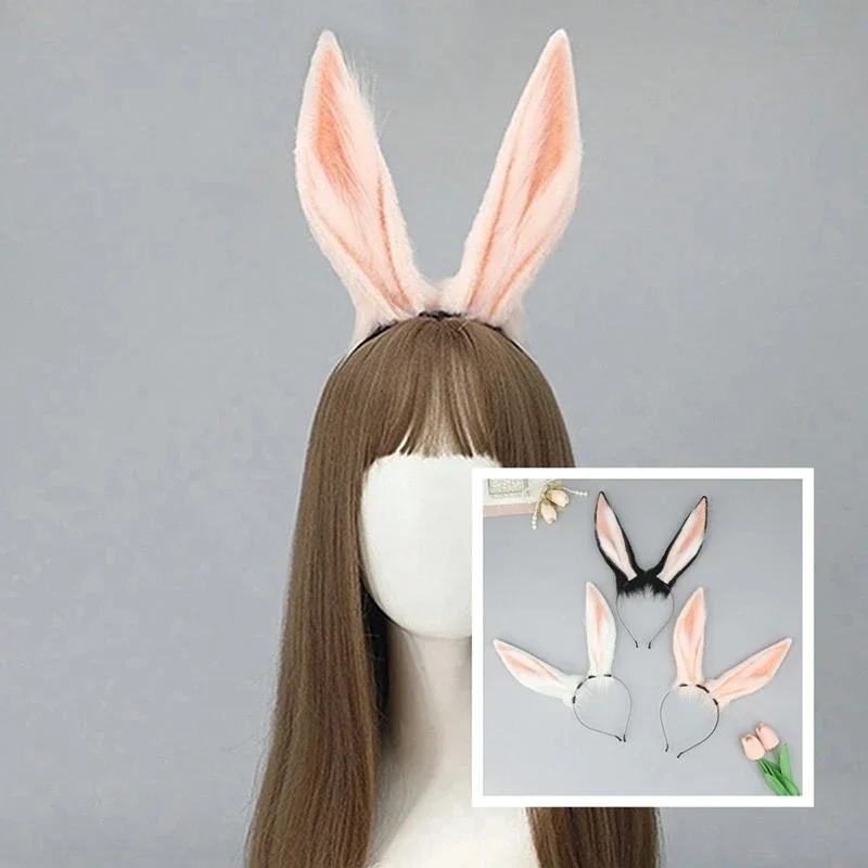 Diadema orejas de conejo peluche para niña – Accesorio disfraz - imagen 5