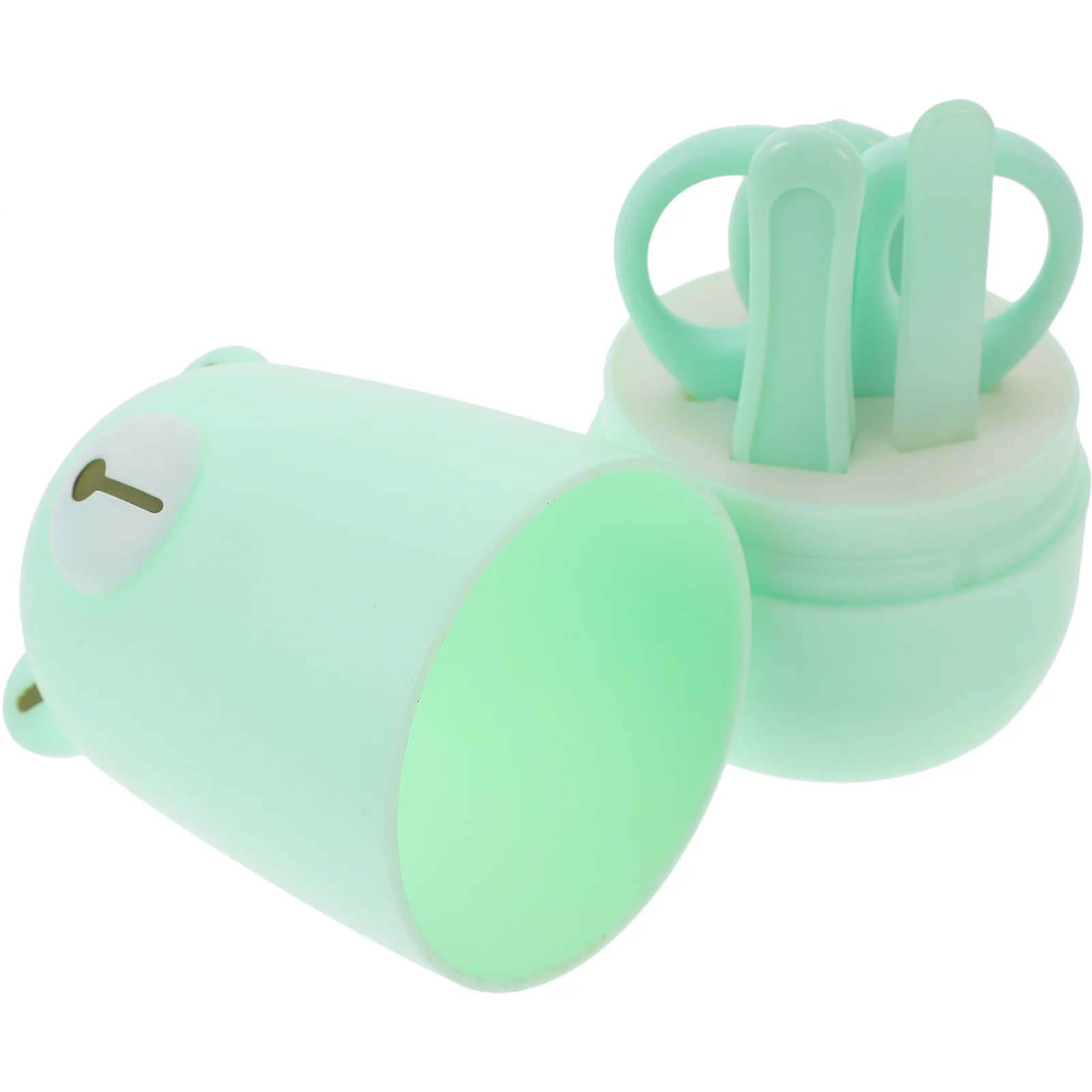 1 Juego de cortaúñas para bebés, cuidado de uñas para recién nacidos, Kit de aseo de diseño redondeado para bebés, cuidado de uñas para niños pequeños