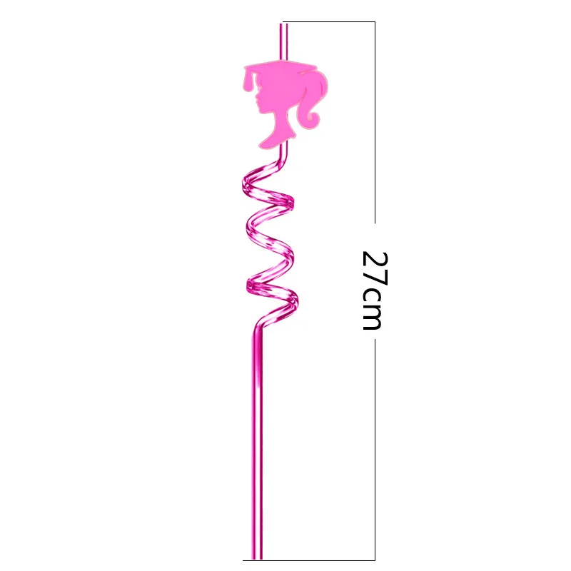 Se muestra una espiral rosa junto a una regla