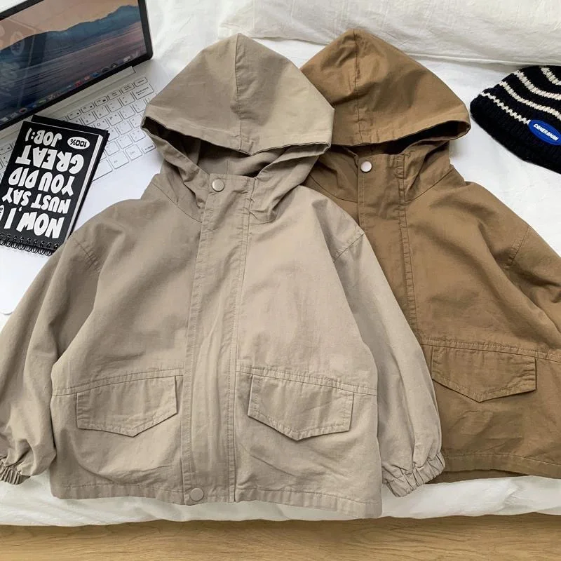 Abrigo con capucha infantil – Gabardina informal de entretiempo - imagen 5
