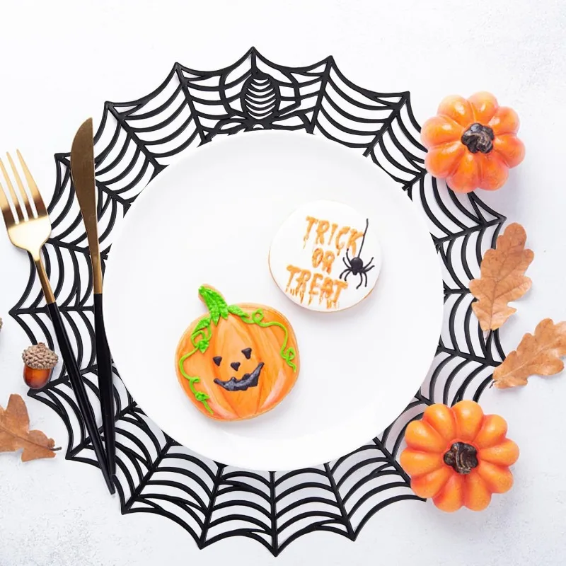 Mantel infantil Halloween con posavasos a juego