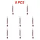 Red 8pcs