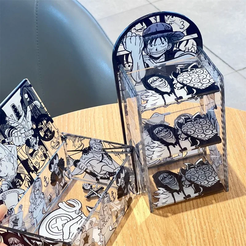 Caja de almacenamiento de una pieza Luffy, caja de almacenamiento de empalme acrílica, estante de almacenamiento extraíble DIY, caja de dulces, almacenamientos de escritorio, regalos de decoración - imagen 5