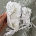 white lace bow