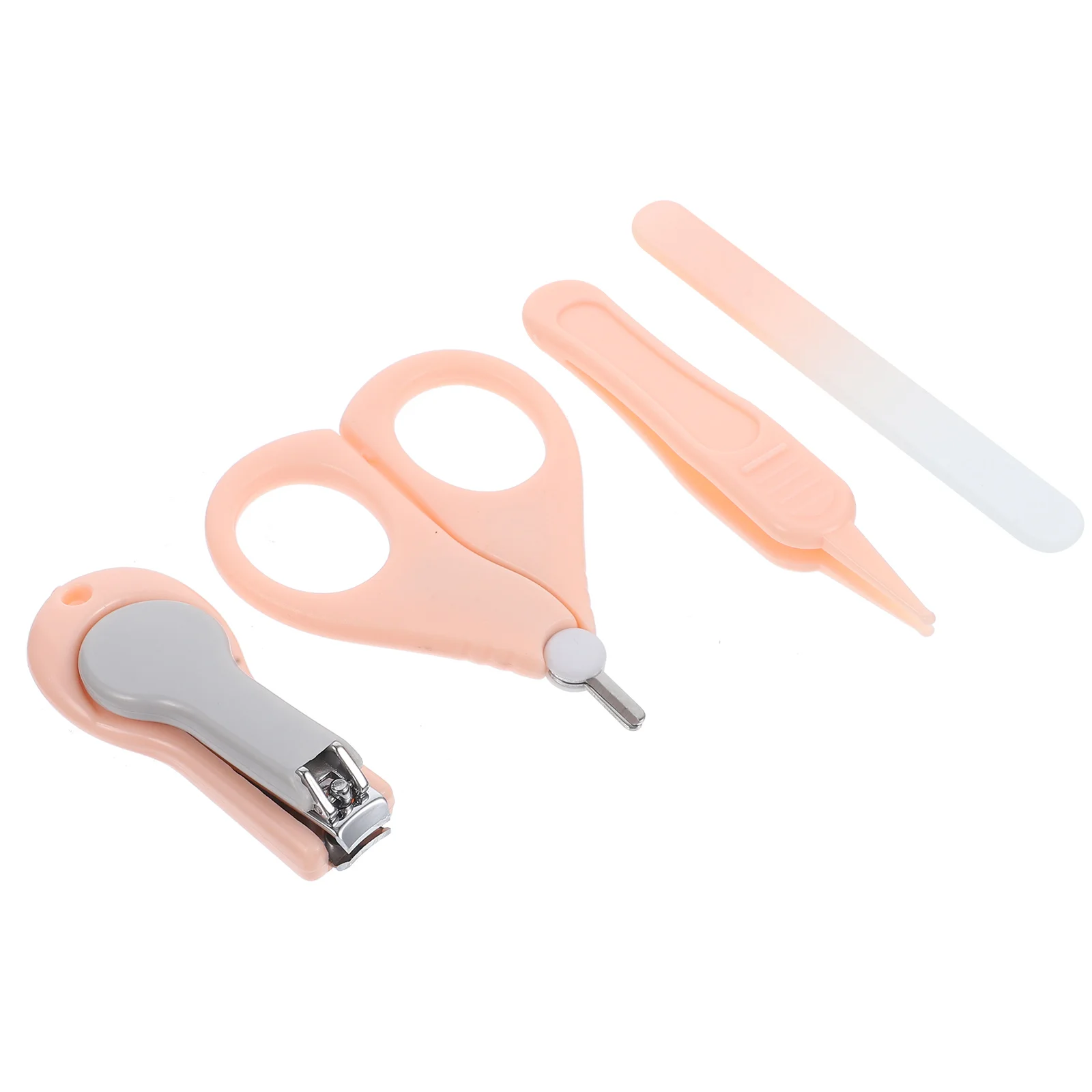 1 Juego de cortaúñas de pedicura para bebés, diseño de cabeza corta, prevención de sujeción de carne, esmalte delicado, seguro para manos pequeñas, juego de aseo para bebés - imagen 2