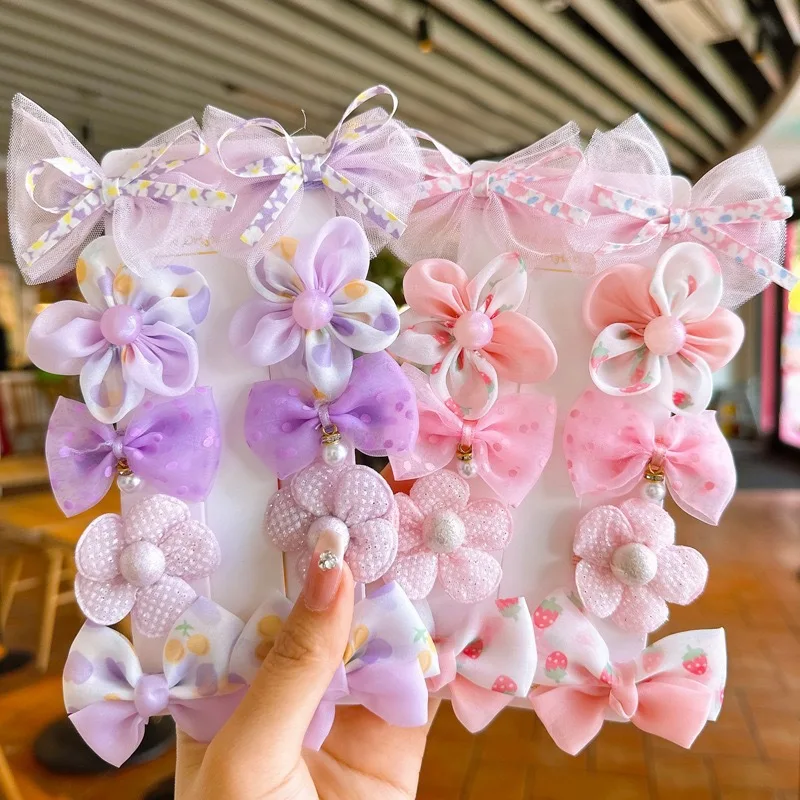 Pinzas lazo para pelo de bebé con flores suaves que no dañan - imagen 4
