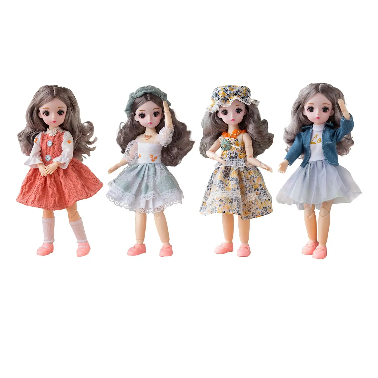 Muñeca BJD con accesorios: ropa, zapatos, peluca y maquillaje - imagen 5